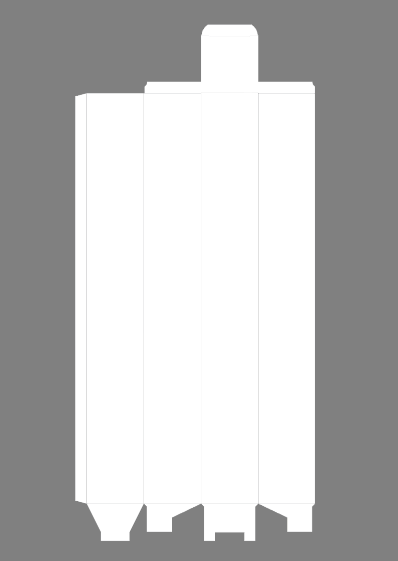 Cutie carton albă, 43x6x6 cm – imagine 2