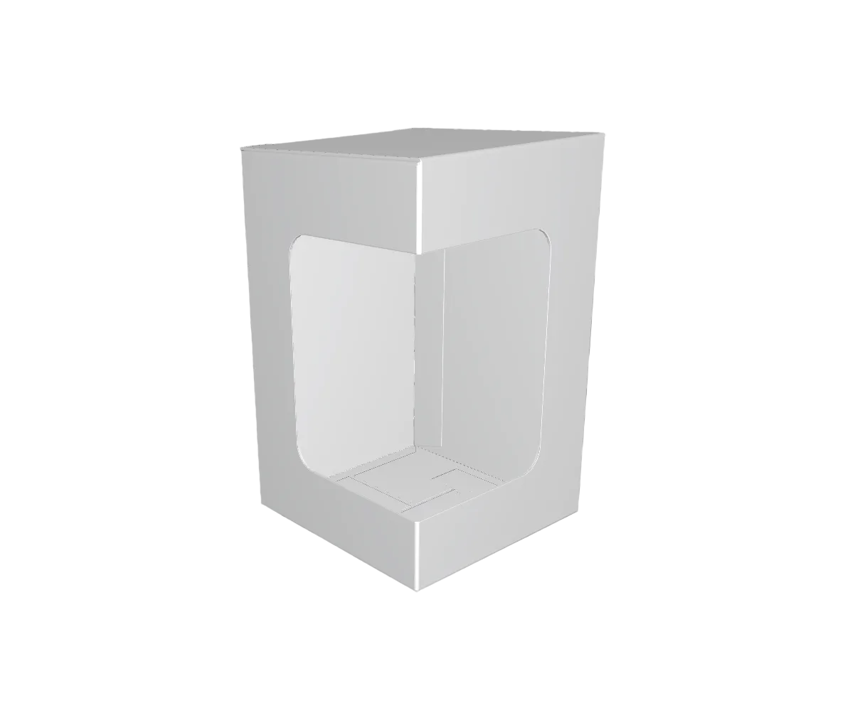 Cutie alba cu fereastra pe 2 laturi 5x5x8 cm