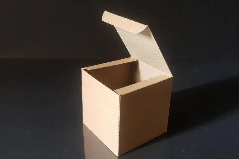 Cutie carton natur, 6.5x6.5x6.5 cm – imagine 7