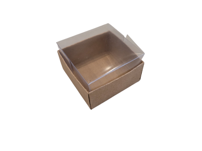 Set 10, Cutie elegantă din carton colorat cu capac transparent din acetofan
