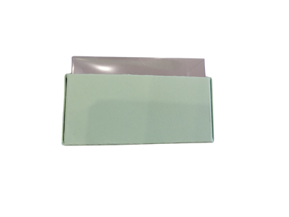 Set 10, Cutie elegantă din carton colorat cu capac transparent din acetofan