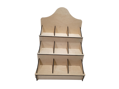 Raft de Prezentare din Lemn de Mesteacăn 3x3– Stand Expozițional Demontabil, Personalizabil – imagine 12