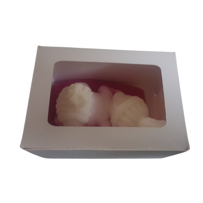Cutie carton albă cu fereastră, 7.5x5.6x4.25 cm – Bebeluș