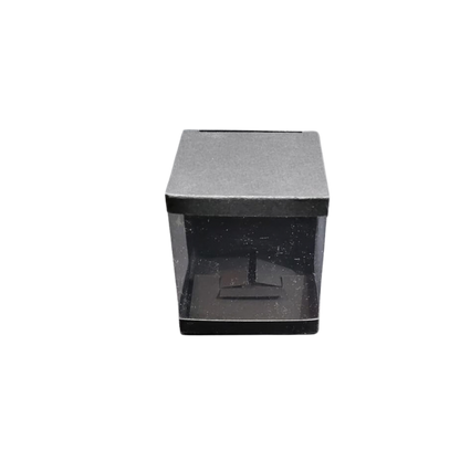 Cutie neagră cu fereastră pe 3 laturi – 7.5x7.5x8.4 cm