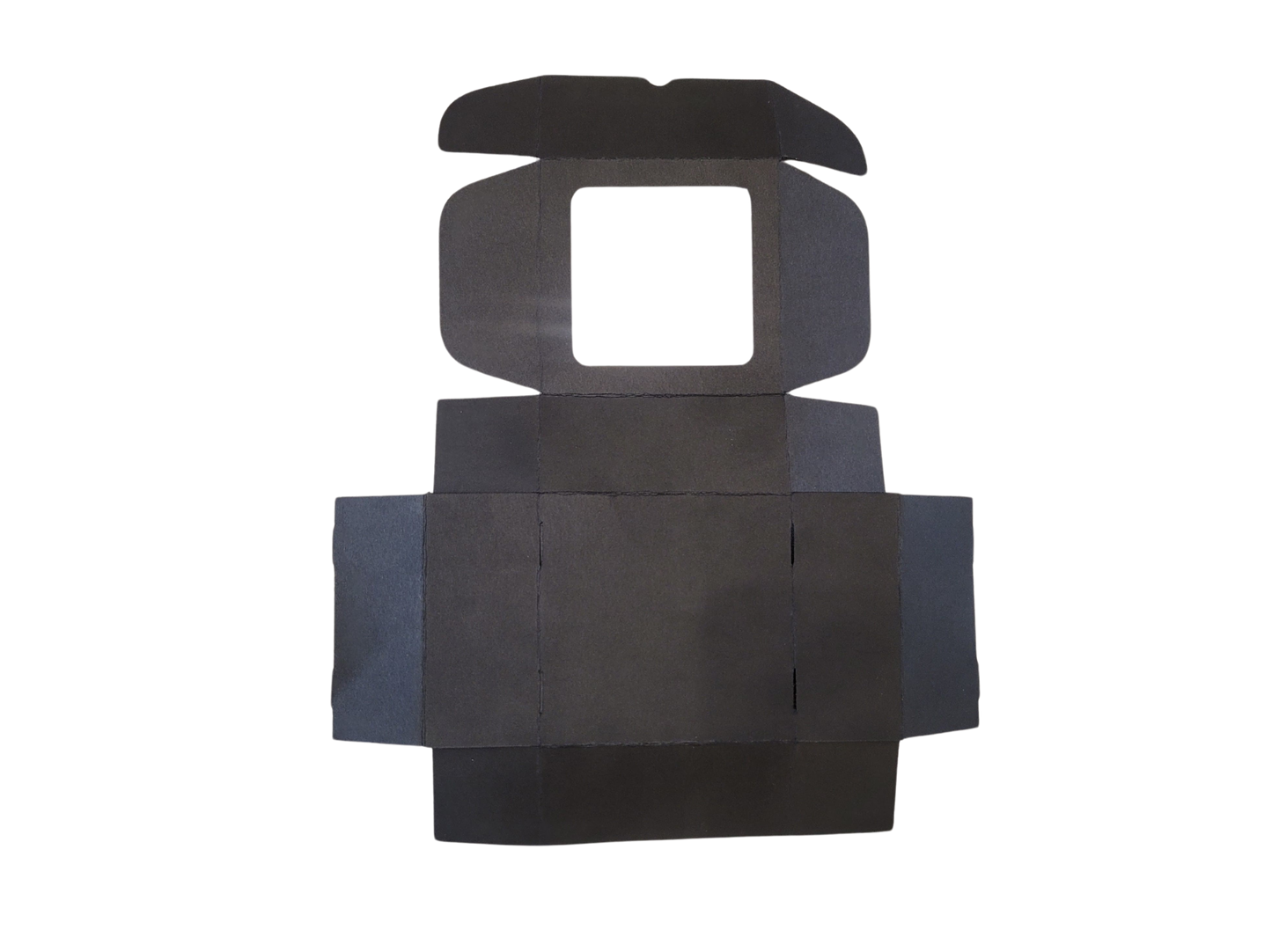 Cutie Neagra Autoformare cu Fereastră 8x8x3.5 cm