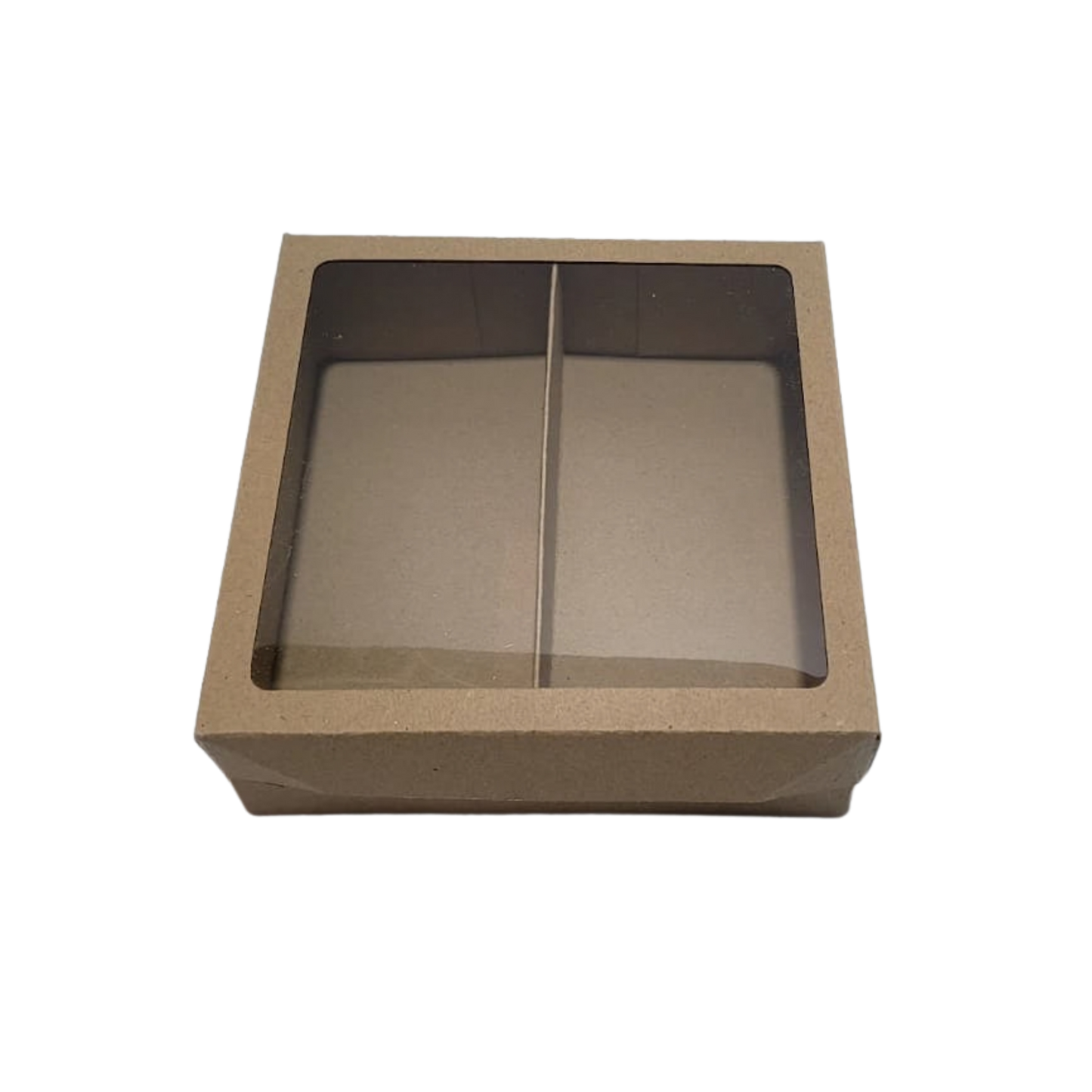 Cutie cu capac și fereastră din acetofan – 15x15x5 cm