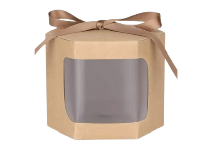 Cutie carton albă, 10x10x10 cm – Hexagon – imagine 6