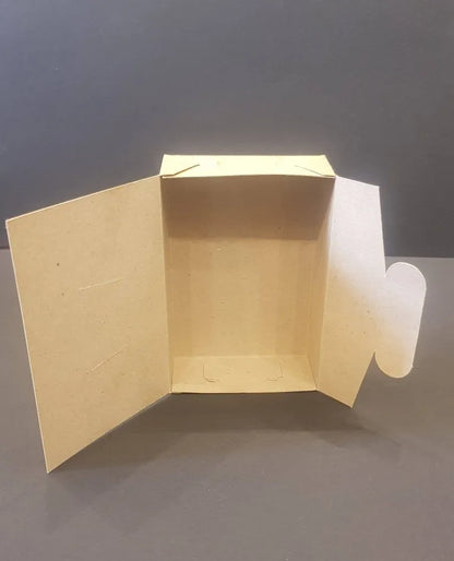Cutie carton natur, 12x8x3.5 cm – Kraft – imagine 5