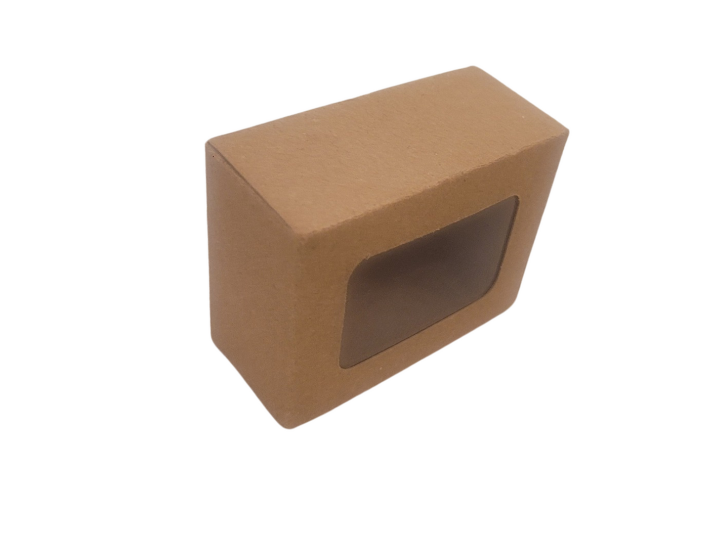 Cutie Carton Natur cu Fereastră din Acetofan, Ursulet