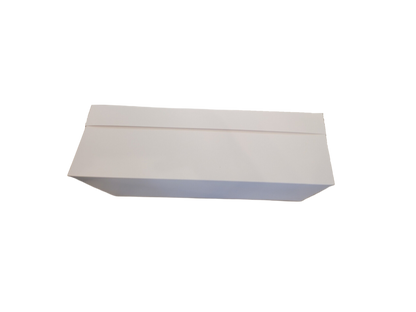 Cutie carton albă corp și capac cu capac transparent, 40x18x12 cm – imagine 2