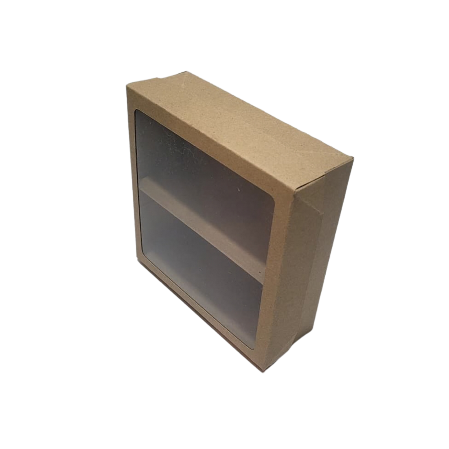 Cutie cu capac și fereastră din acetofan – 15x15x5 cm