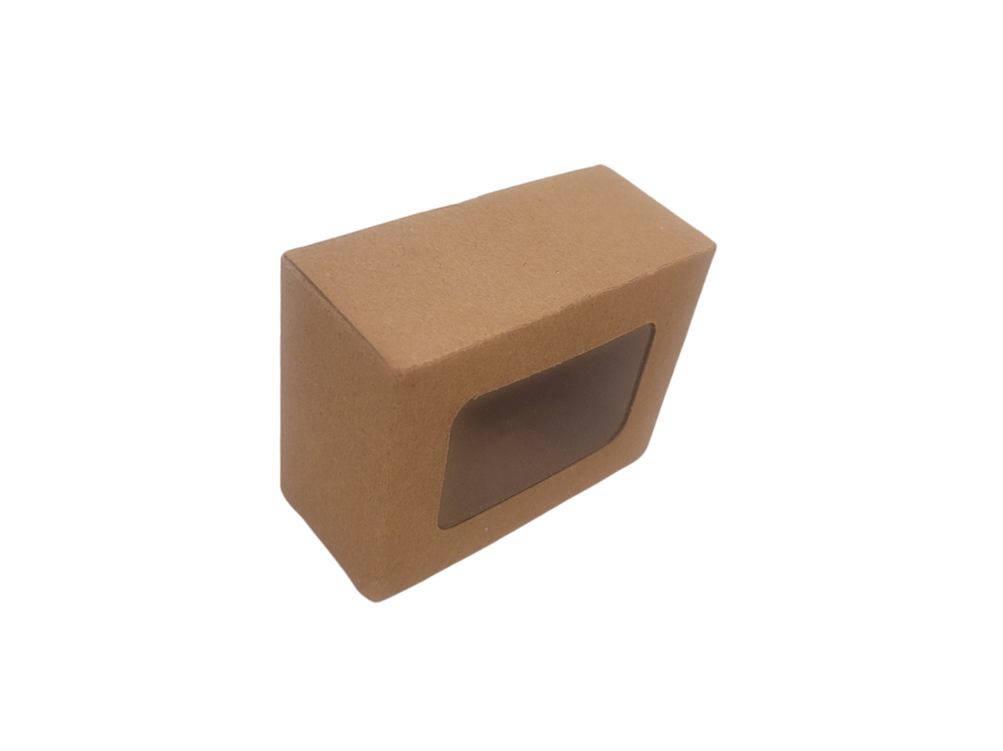 Cutie Carton Natur cu Fereastră din Acetofan, Ursulet