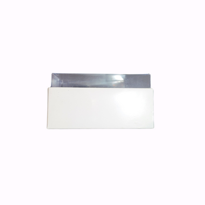 Cutie Carton Albă cu capac din Acetofan transparent 6.5x6.5x4 cm