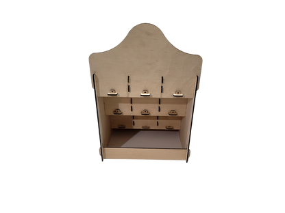 Raft de Prezentare din Lemn de Mesteacăn 3x3– Stand Expozițional Demontabil, Personalizabil – imagine 5