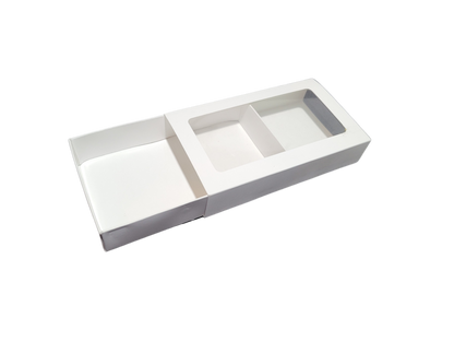 Cutie carton albă cu fereastră, 22x9x3 cm – imagine 5