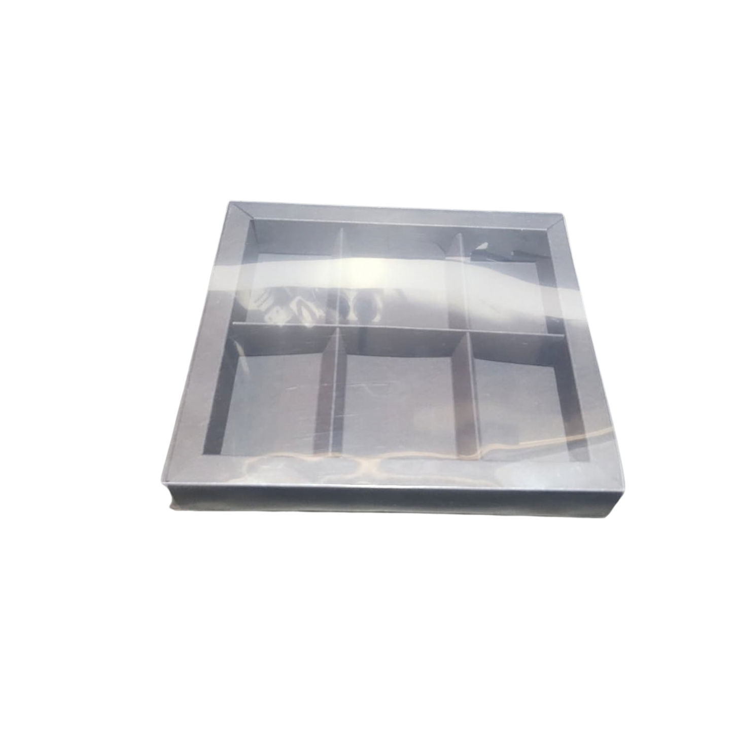 Cutie din carton cu capac din acetofan și despărțitori – 22.5x20x3.1 cm