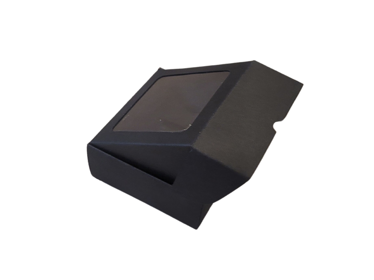 Cutie Neagra Autoformare cu Fereastră 8x8x3.5 cm
