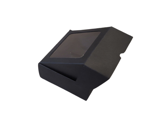 Cutie Neagra Autoformare cu Fereastră 8x8x3.5 cm