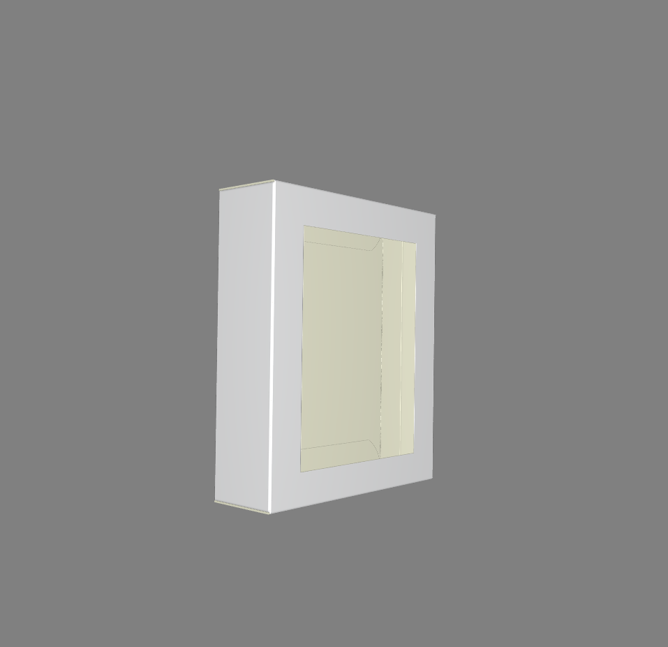 Cutie cu fereastra 9.2x7.7x2.4 cm