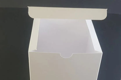 Cutie carton albă, 8.2x8.2x10 cm – imagine 4