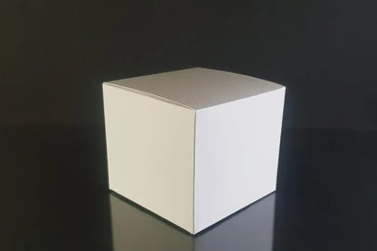 Cutie carton albă, 8.2x8.2x10 cm – imagine 3