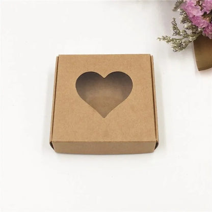 Cutie carton natur, 6x6x1.5 cm – Bujuteri Kraft – imagine 3