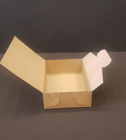 Cutie carton natur, 12x8x3.5 cm – Kraft – imagine 2