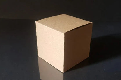 Cutie carton natur, 6.5x6.5x6.5 cm