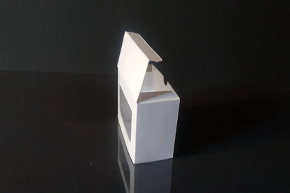 Cutie carton albă cu fereastră, 6.5x5x3 cm – imagine 9
