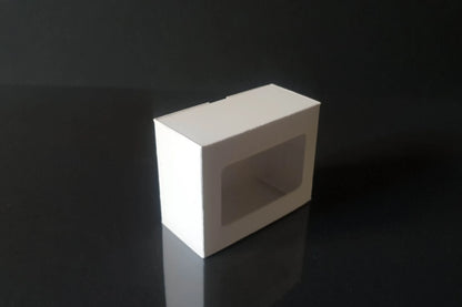 Cutie carton albă cu fereastră, 6.5x5x3 cm – imagine 4