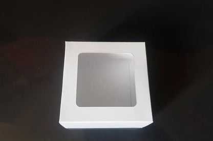 Cutie carton albă cu fereastră, 8.1x8.1x4.5 cm – imagine 5