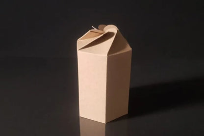 Cutie carton natur, 7x10 cm – Hexagon – imagine 3