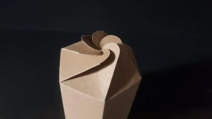 Cutie carton natur, 7x10 cm – Hexagon – imagine 4