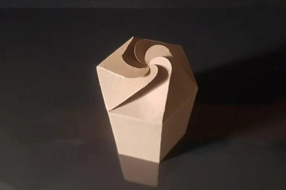 Cutie carton natur, 7x10 cm – Hexagon – imagine 7