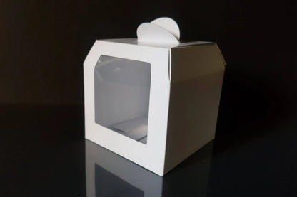 Cutie carton albă cu fereastră, 9x9x7 cm – imagine 9