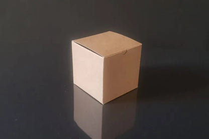 Cutie carton natur cu fereastră, 5x5x5 cm