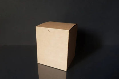 Cutie carton natur, 7.5x7.5x9 cm – imagine 2