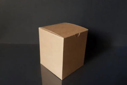 Cutie carton natur, 7.5x7.5x9 cm – imagine 3