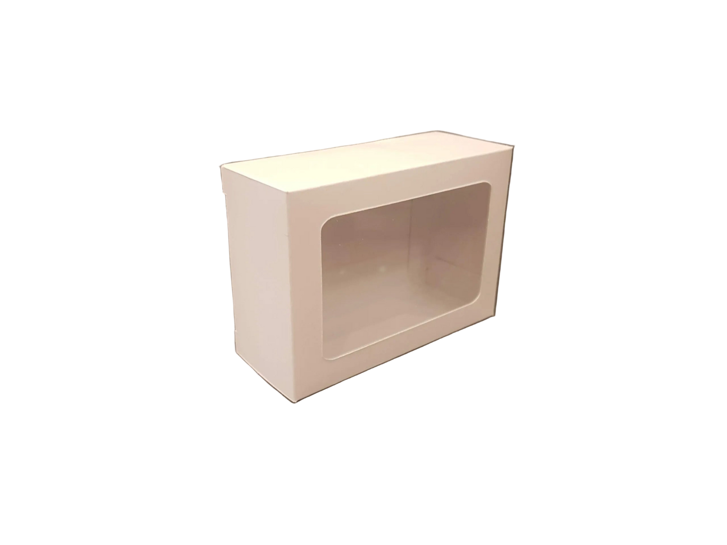 Cutie Carton Albă cu Fereastră din 7.5x5.6x4.25cm, 300g/mp (bebelus)