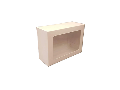 Cutie carton albă cu fereastră, 8.5x7x3.4 cm – imagine 3