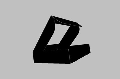 Cutie carton colorată autoformare cu fereastră, 13x13x4.5 cm – imagine 4